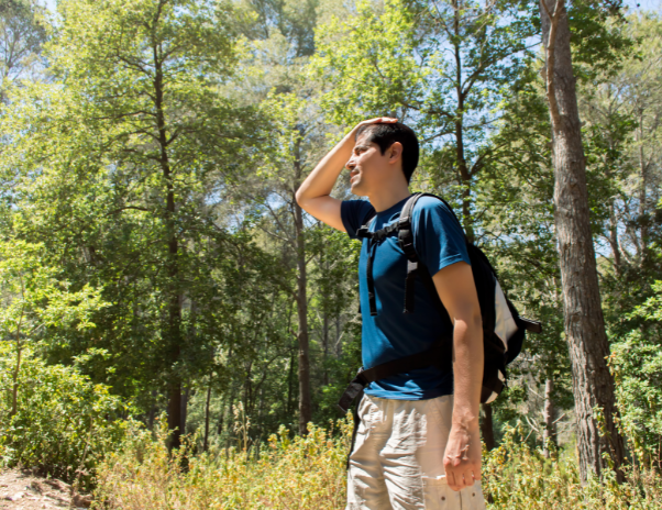 take breaks in the shade to cool down if you are outdoors